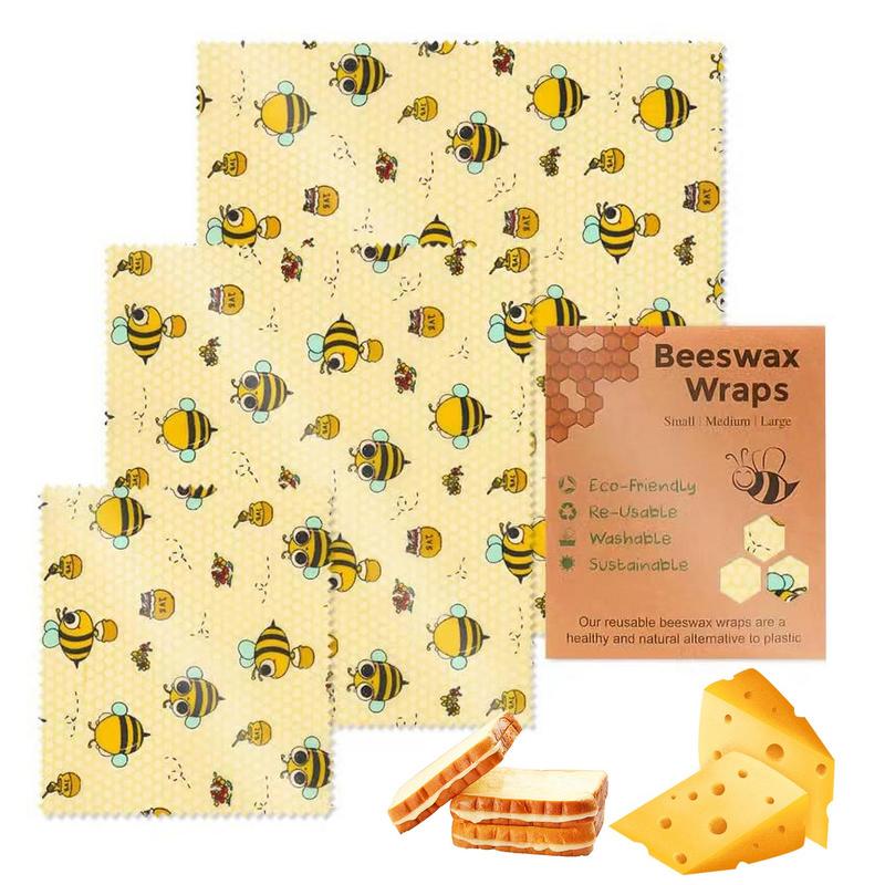 3pcs Reusable Food Fresh Keepi - Beeswax Wrap Reusable ulasan dan harga