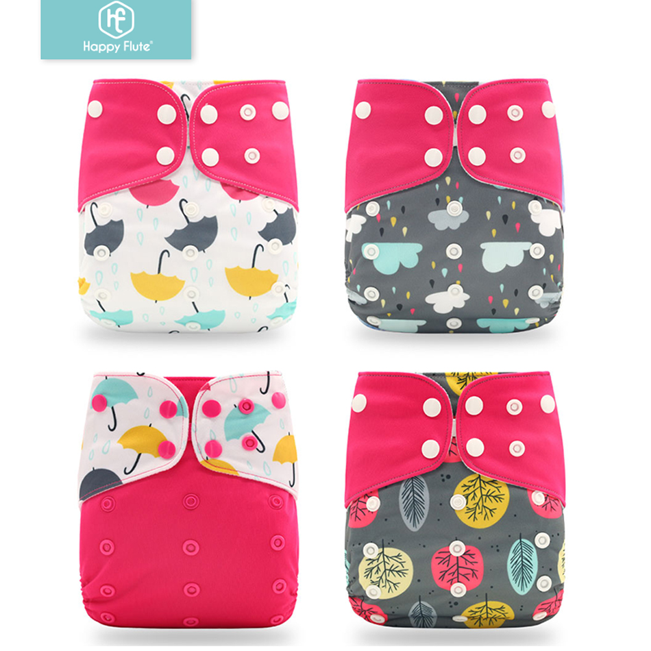 Happyflute 2023 4pcs/set Washa - Cloth Diaper Insert ulasan dan harga