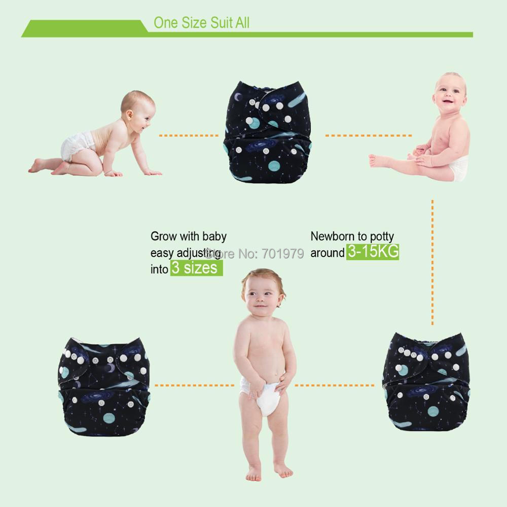 ALVABABY 3 diaper shells+3 Ins - Cloth Diaper Insert ulasan dan harga