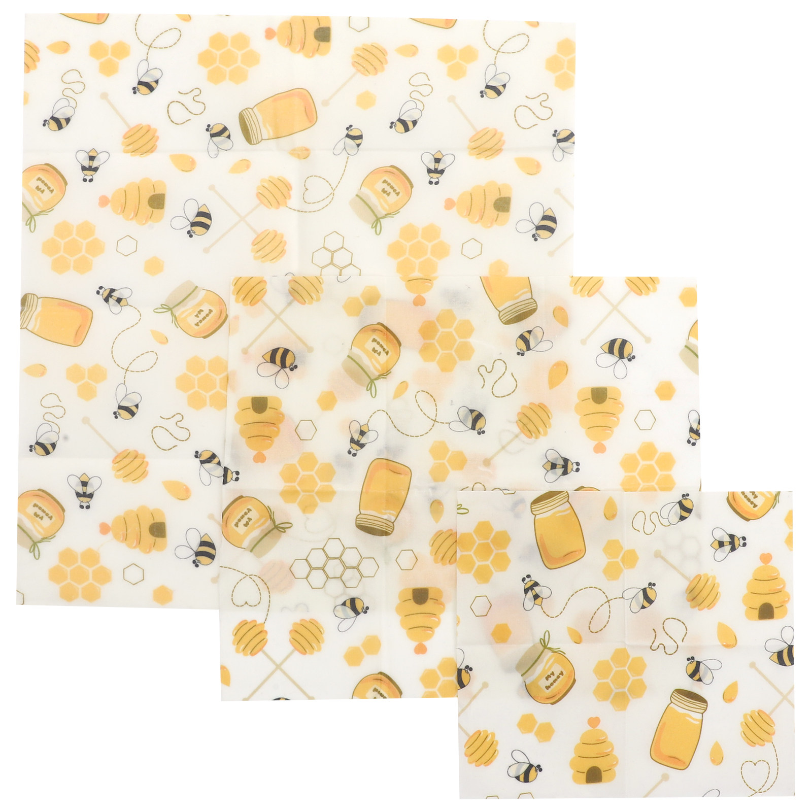 3pcs Beeswax Food Wraps Reusab - Beeswax Wrap Reusable ulasan dan harga